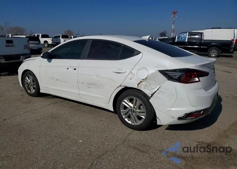 2019 Hyundai Elantra Sel z USA, uszkodzony, nr VIN 5NPD84LF3KH437837
